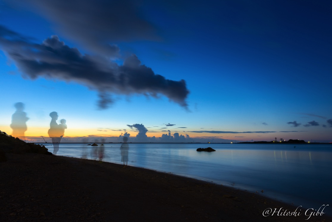 瀬長島からみる夕日